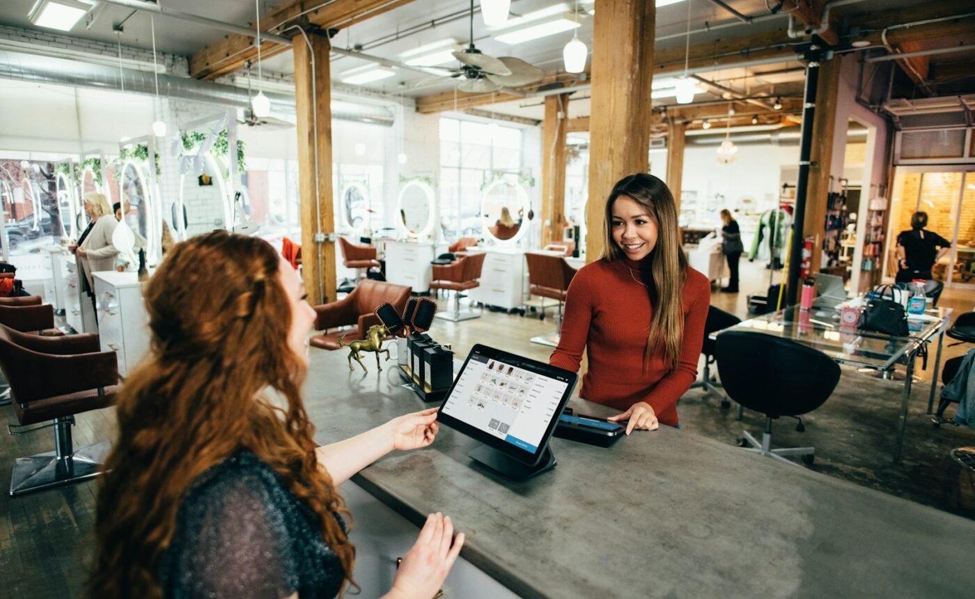 Team using AI tools at work